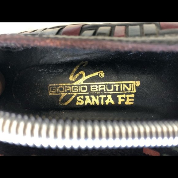 Vintage woven leather loafers unisex - Giorgio Brutini - Picture 6 of 10